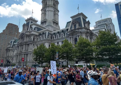 Protest city hall Philly